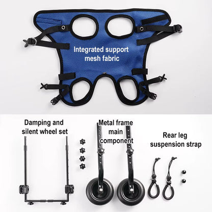 Pet Trolley Adjustable Hind Leg Disabled Pet Dog Mobility Aid Light Rehabilitation Legs Pet Wheelchair Walk Trolley Tools